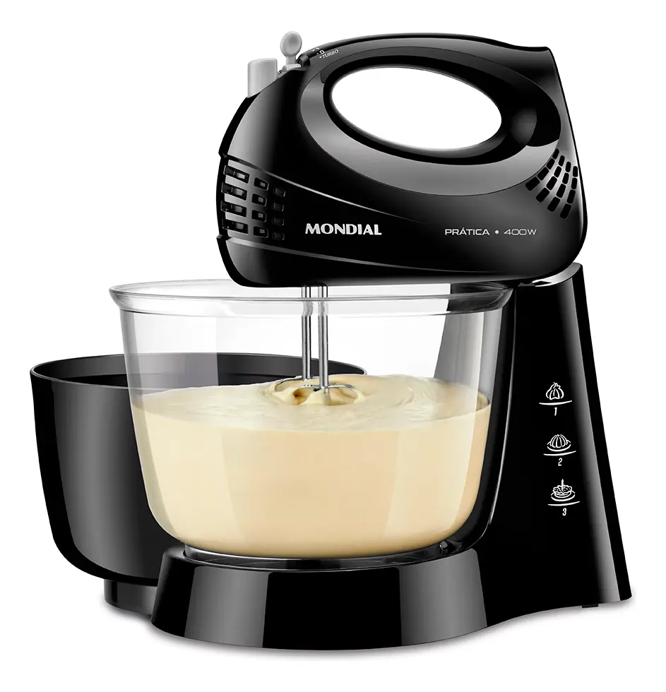 Batedeira Prática Mondial B-45-B 2 Tigelas 400W