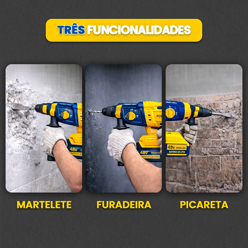 Martelete profissional kit