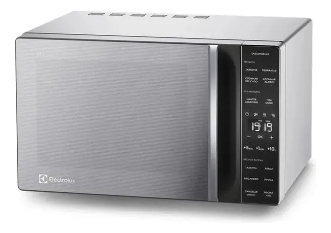 Micro-ondas ME23S 23L Efficient Com Descongelamento Assistido Cor Inox Electrolux - Imagem 3