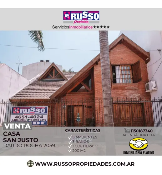 Venta Casa 4 Ambientes San Justo