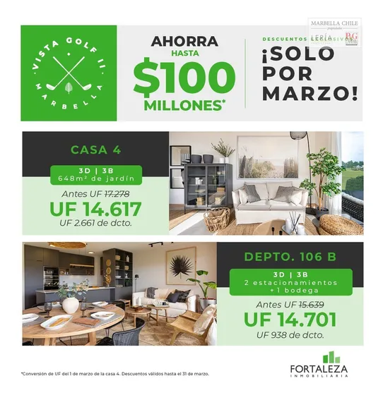 Departamento En Venta De 2 Dorm. En Marbella