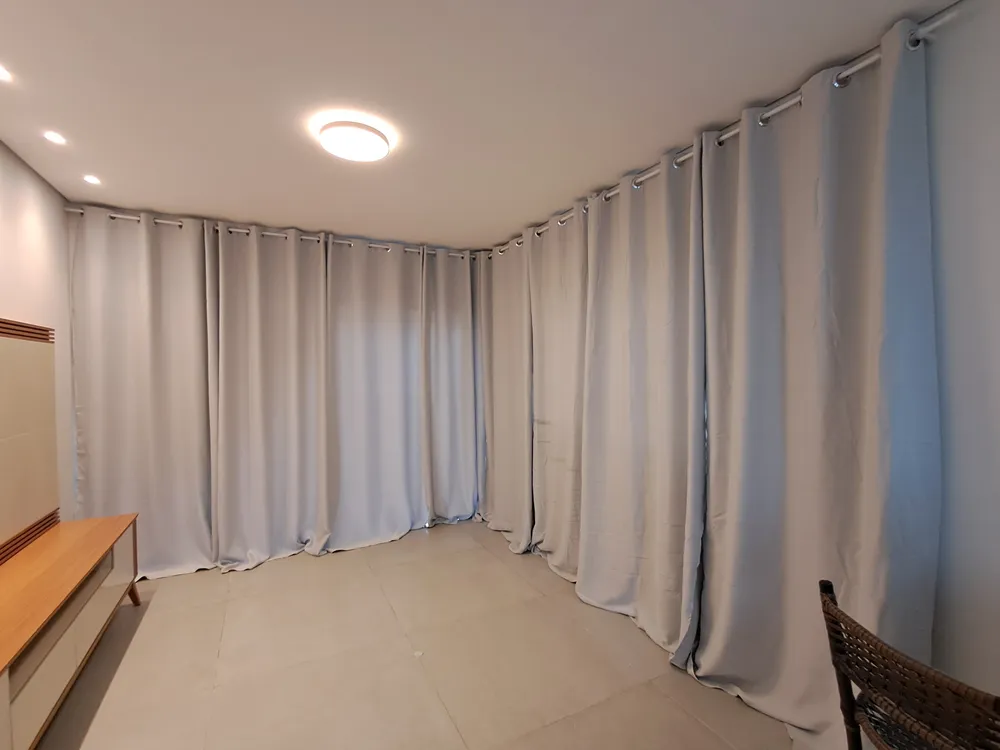 Cortina 4,00x2,80 Metros Blackout Blecaute Bege Claro Corta Luz Em Tecido Grosso Para Quarto E Sala Texfine - Imagem 3