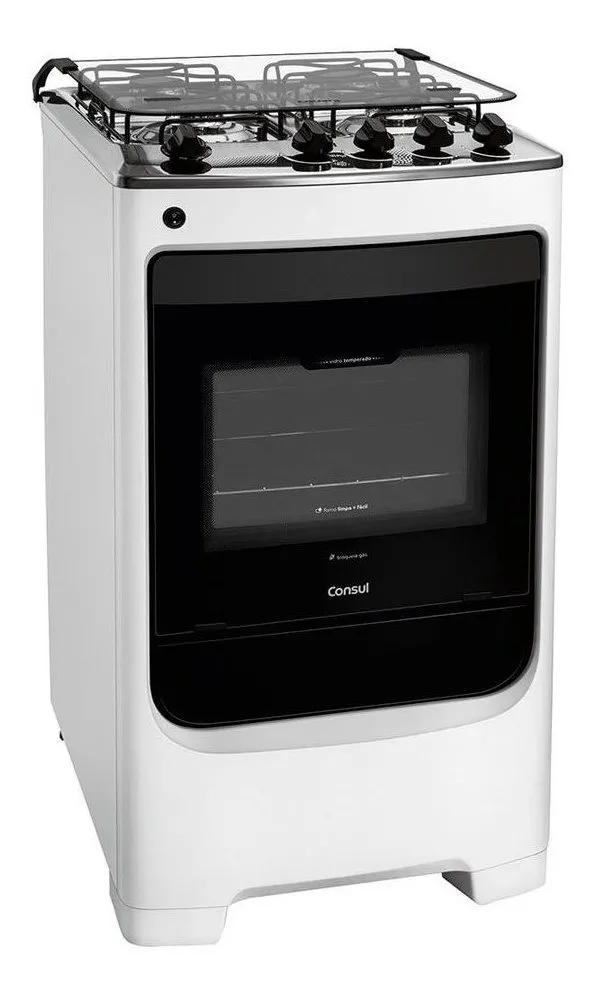 Fogão Consul 4 Bocas Branco Com Acend. Automático - Imagem 2