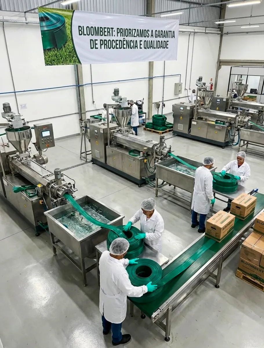 Limitador De Grama Separador Delimitador Jardim Com Borda Verde - Imagem 3