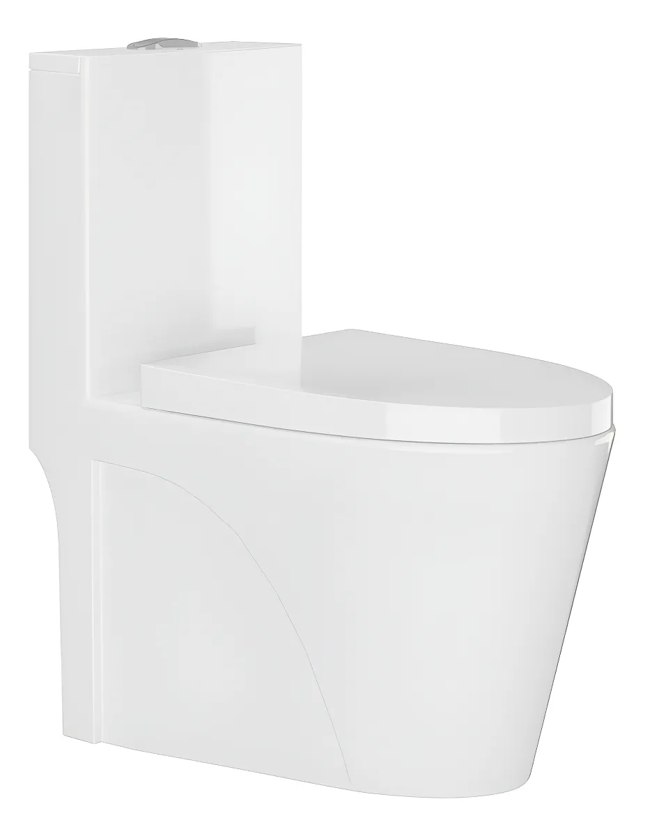 Vaso Sanitário Monobloco Caixa Acoplada Completo - Privada Cor Branco - VAB0002