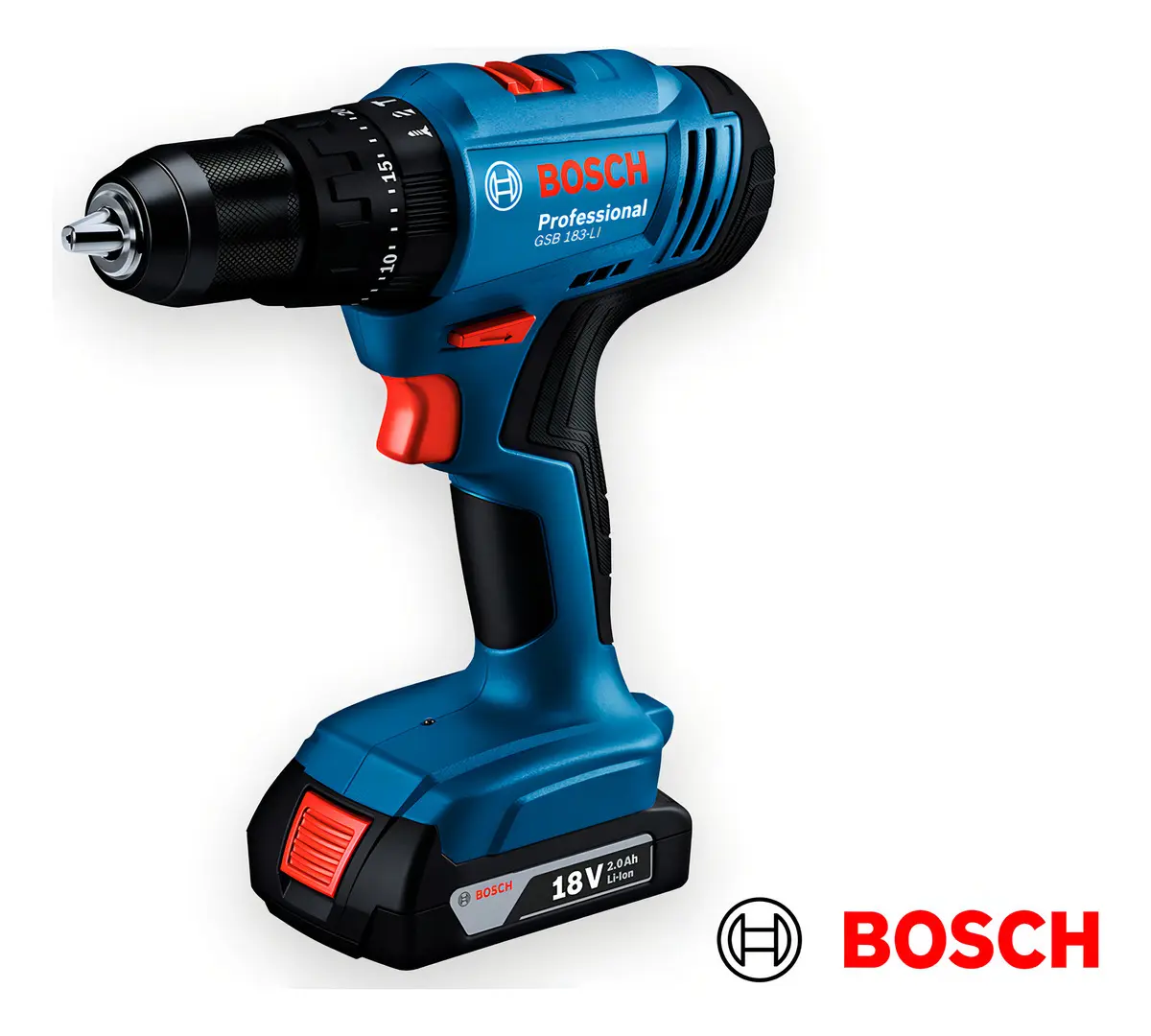 Parafusadeira e Furadeira de Impacto a Bateria 18V Bosch GSB 183-LI — foto 7