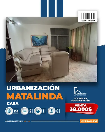 Casa En Matalinda. Charallave