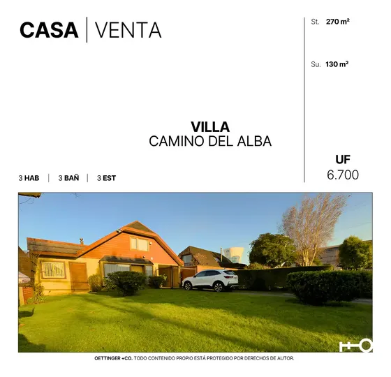 Casa En Venta - Villa Camino Del Alba