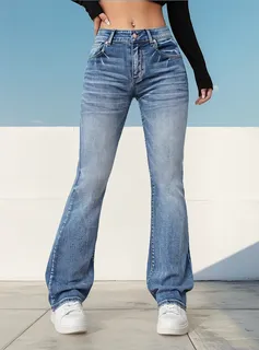 Pantalones Vaqueros Pantalon De Mezclilla Mujer Mercadolibre