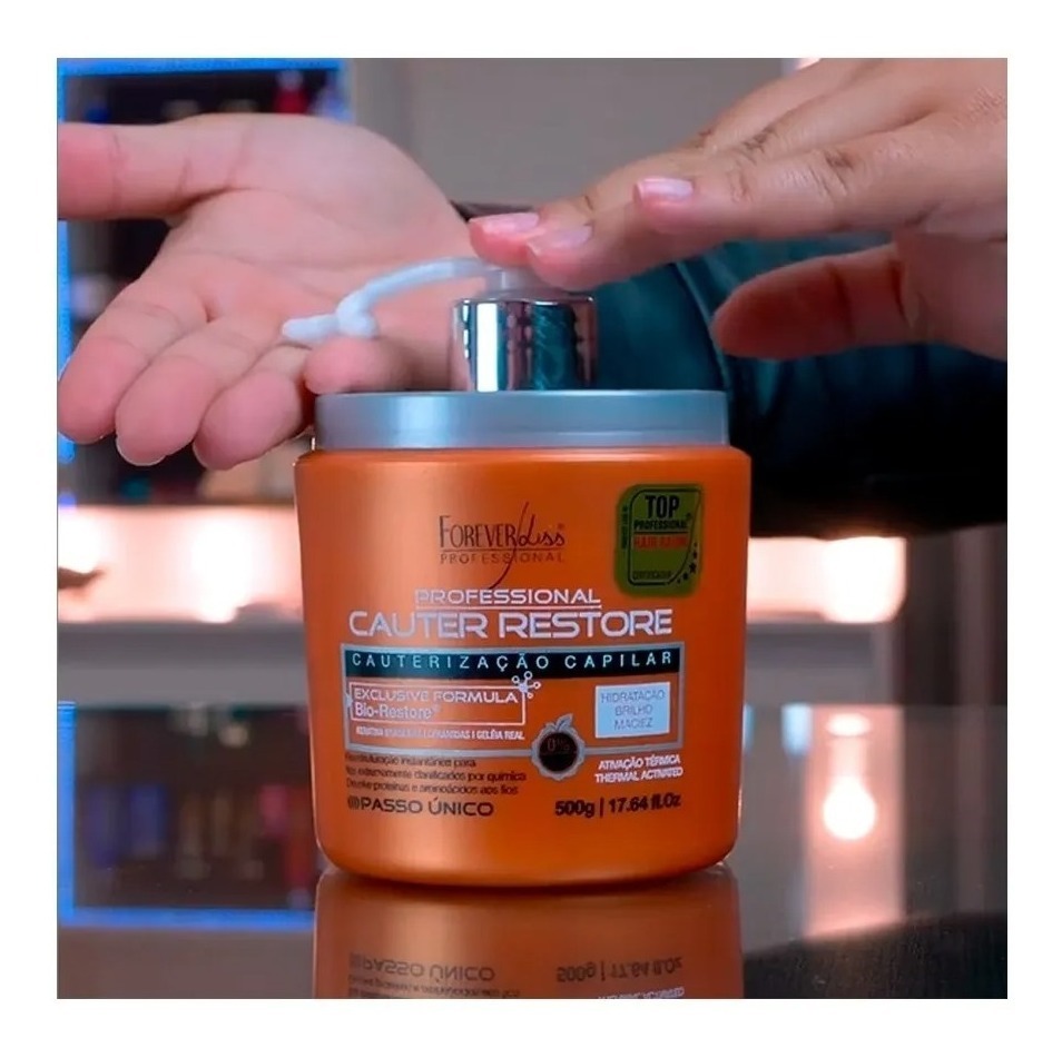 Cauter Restore Forever Liss Resenha Forever Liss Cauter Restore Cauterização Sem Formol 500g | Mercado Livre