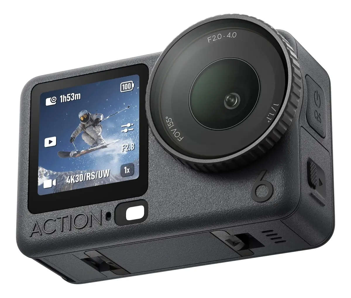 DJI Osmo Action 6 Pack Aventura, cámara de acción con Sensor Cuadrado de 1/1.1 Pulgadas, Apertura Variable, Resistente al frío, batería de 4 Horas, cámara de acción 4K Ideal para Uso Diario
