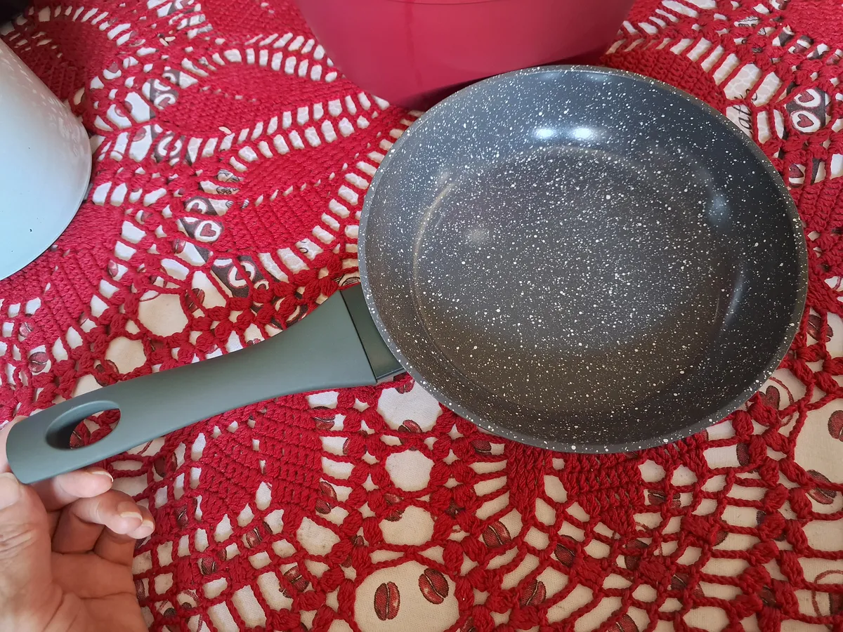 Mimo Style Frigideira Linha Jade Cook Verde 20cm/1,05L – Estrutura em Alumínio Revestida em Cerâmica, Fundo de Indução. Cabo Soft-Touch