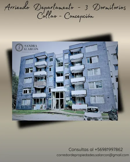 Arriendo Departamento 3 Dormitorios Collao - Concepción