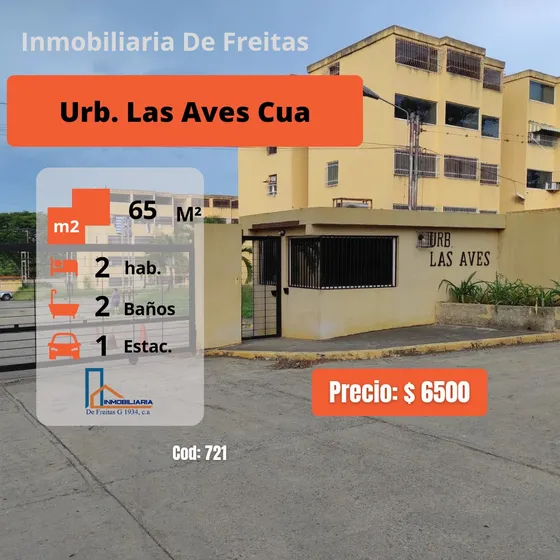 Apartamento Localizado En La Urbanización Las Aves, Cua.