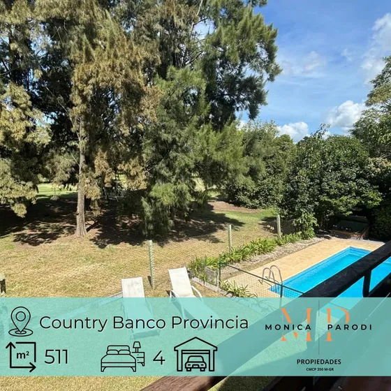 Casa En Alquiler En Country Banco Provincia