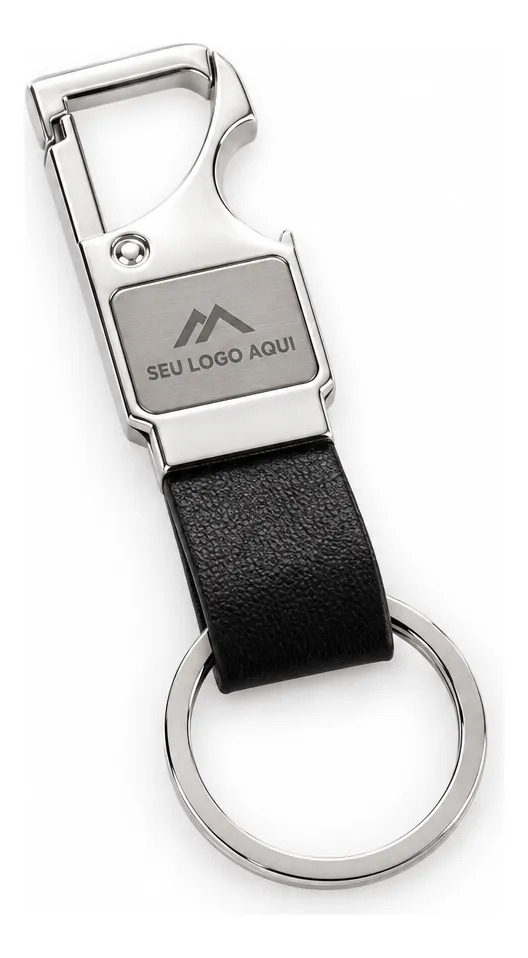 CHAVEIRO METAL COM MOSQUETÃO