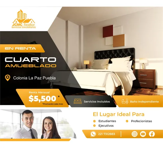  Vida Tranquila Y Eficiente. Servicios Incluidos. Cuarto Amueblado En La Paz