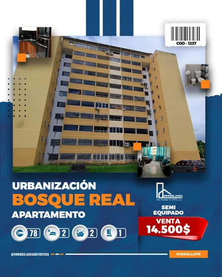 Apartamento En La Urbanización Bosque Real, Conjunto Residencial Los Pinos, Charallave.