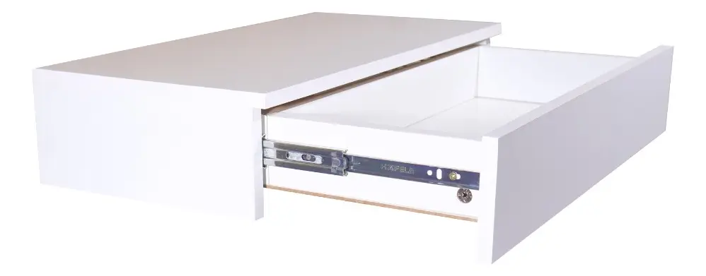 Penteadeira Suspensa Gaveta Multifuncional Quarto Decorativa Branco - Imagem 3