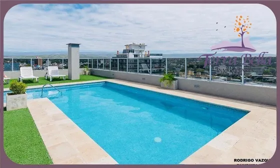 Departamento Céntrico, Tipo Monoambiente, Para 4 Con Pileta, Balcón, Terraza