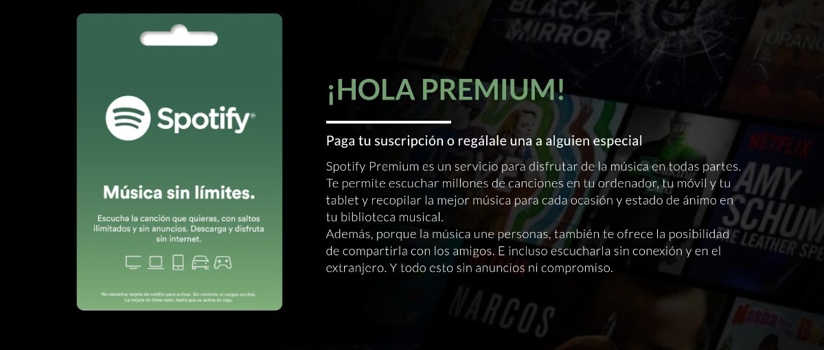 spotify redeem tarjeta de regalo spotify redeem tarjeta de regalo