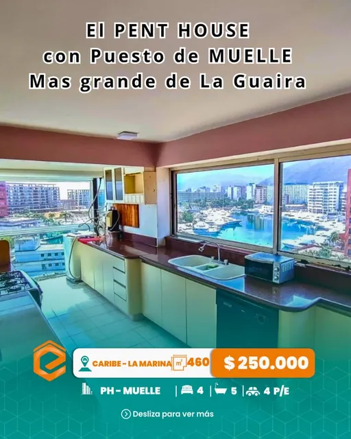 Amplio Y Exclusivo Ph Duplex Ubicado En Urb. Caribe De 450mts Para Remodelar