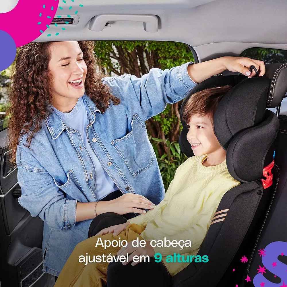 Cadeirinha Cosco Kids, Progress, 0 a 36kg, Cinza Mescla - Imagem 3