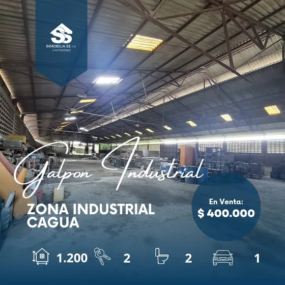 Se Vende Galpon En Zona Industrial De Cagua 
