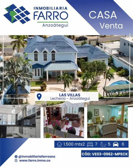 Casa Tipo Villa Estilo Americano En Lechería Con Canal