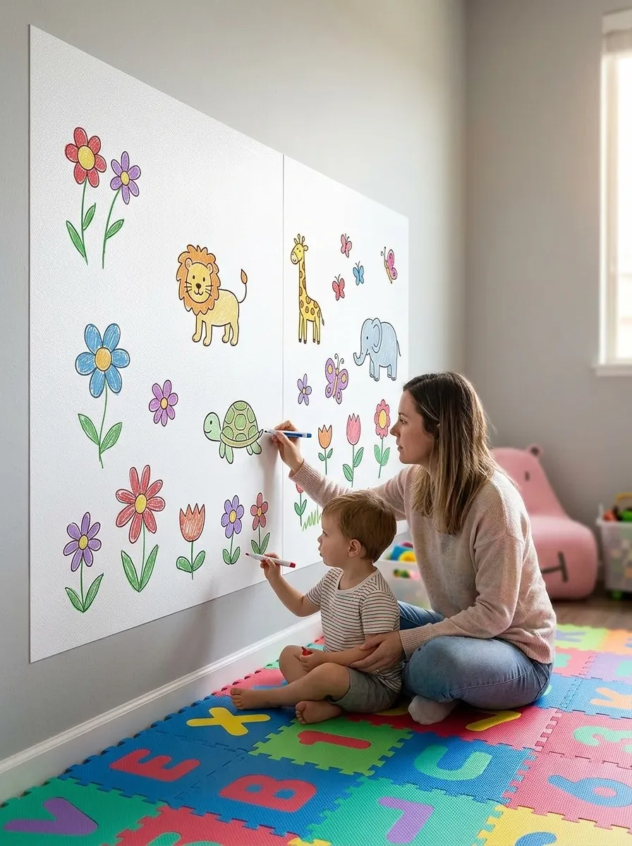 Lousa Adesiva Branca Pvc 2m Personaliza Escritório E Quartos