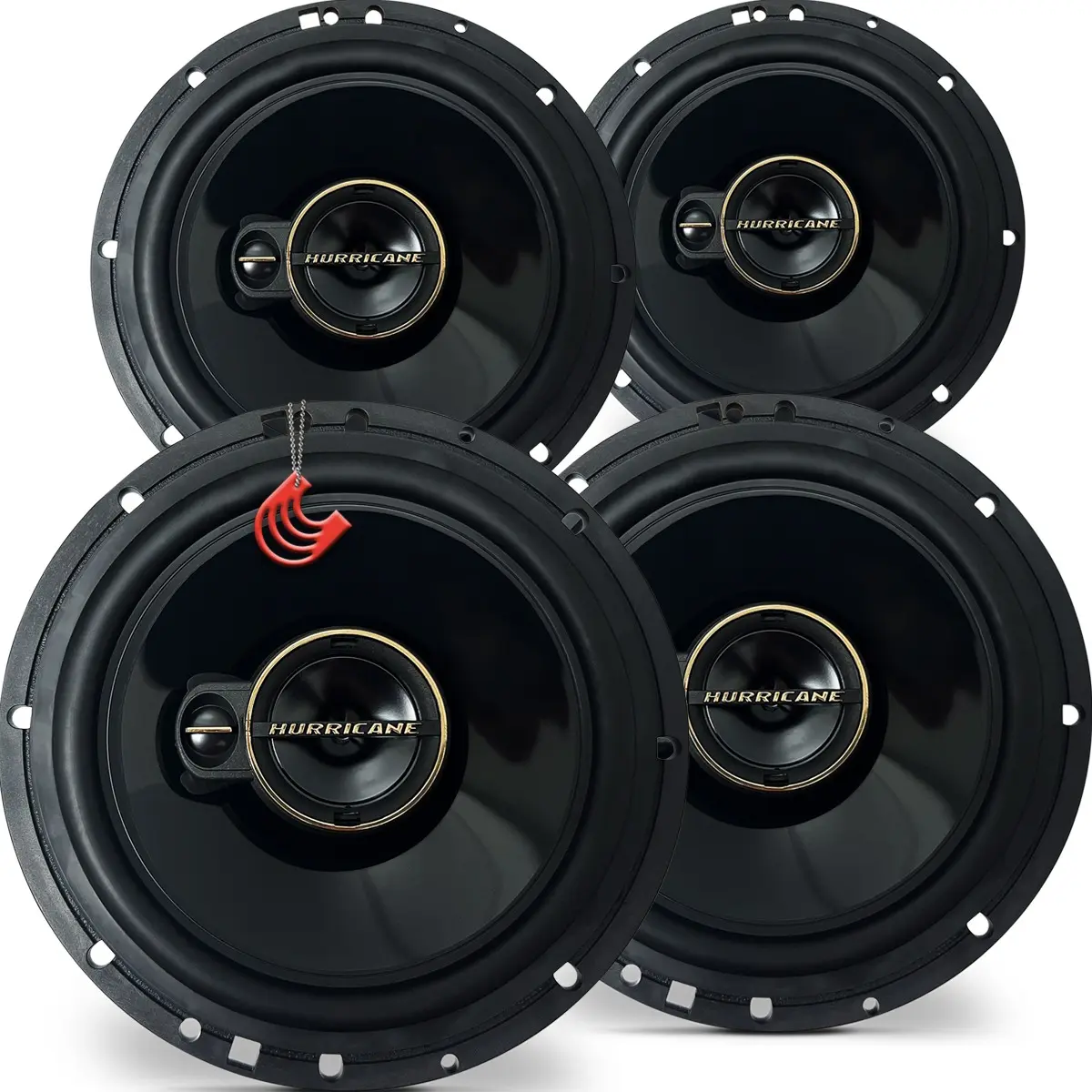 Kit 4 Alto Falante Som Automotivo Porta Dianteira E Traseira - alto falante carro, altofalante, alto falante som automotivo, kit 4 altofalantes