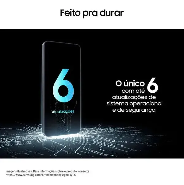 Celular Samsung Galaxy A17 Com Ia, 256gb, 8gb Ram, Câm De 50mp, Tela De 6.7 , Nfc, Ip54 - Azul - Imagem 3