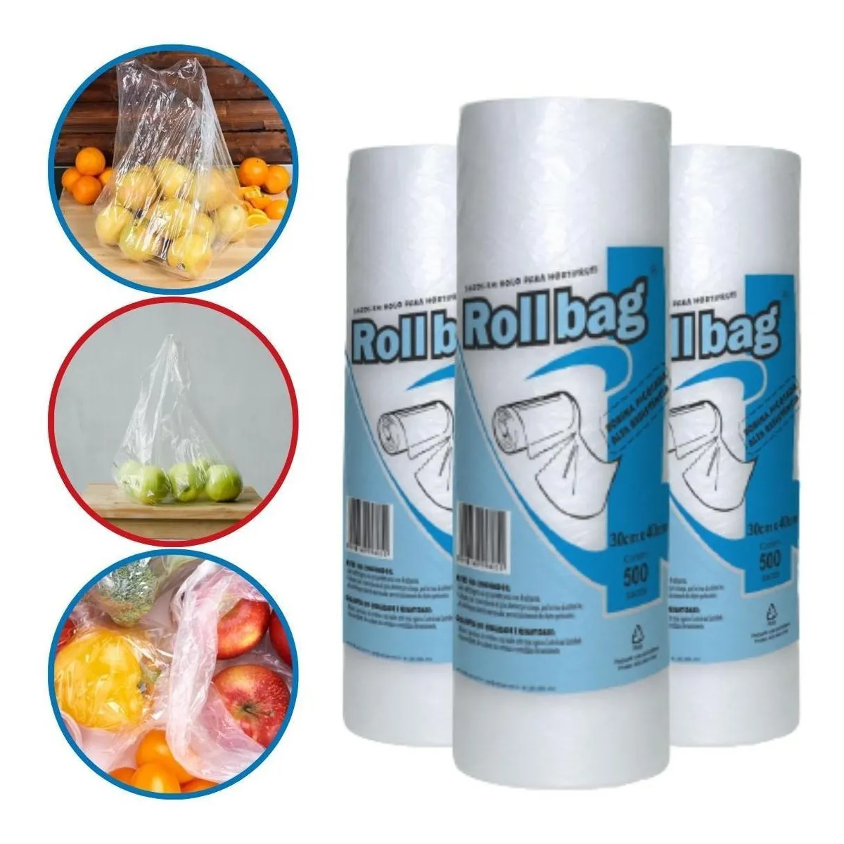 Saquinho plástico transparente 30x40