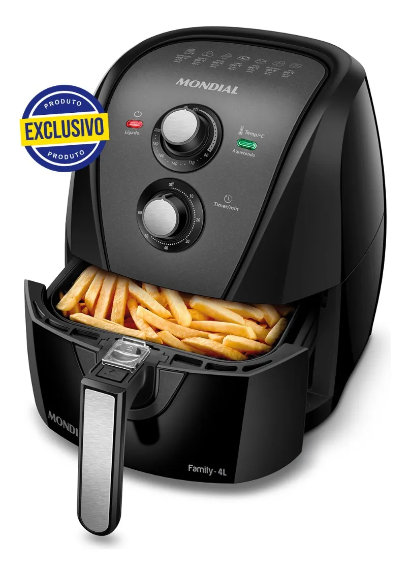 FRITADEIRA AIR FRYER MONDIAL AF N40 BTF