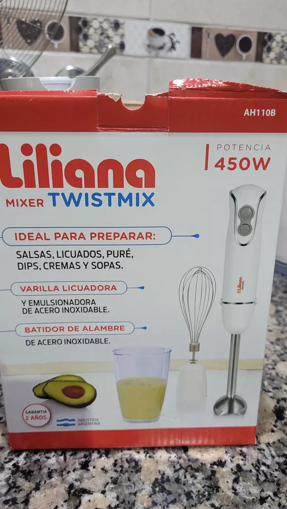 Mixer Liliana Twistmix Rojo Licuadora Manual AH111