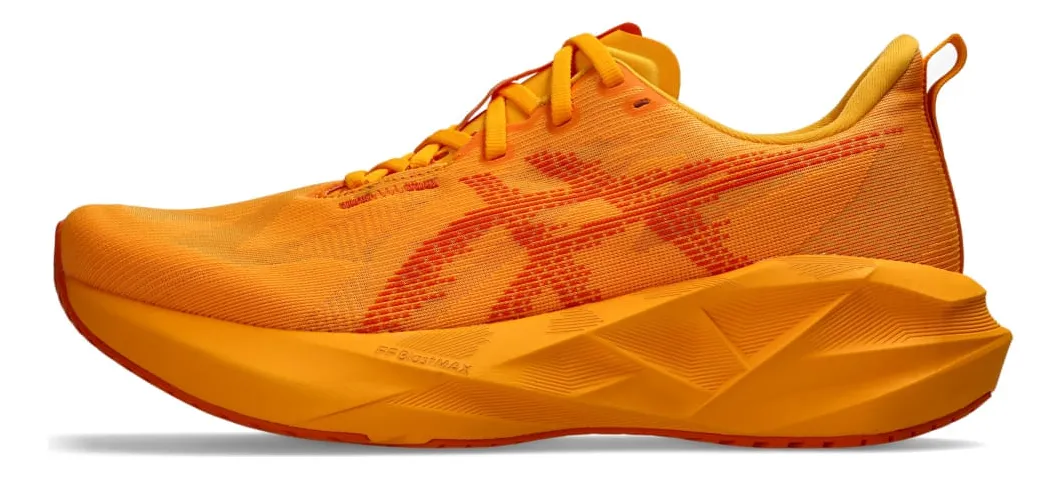 Tênis Asics Novablast 5 - Masculino - Laranja/amarelo