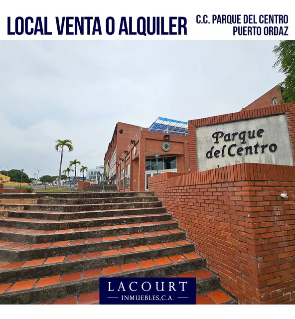 En Venta, Amplio Local A Pie De Calle. En Excelente Ubicación - C.c. Parque Del Centro - Centro De Puerto Ordaz - Fte. Al Coleg. Diego De Ordaz #vl