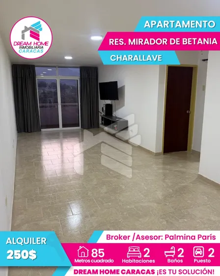 Apartamento En Alquiler En Charallave Res. Mirador De Betania