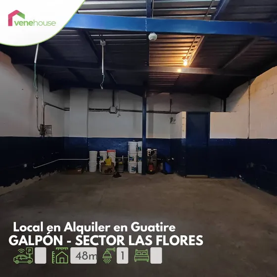 Local En Alquiler, Sector Las Flores, Guatire