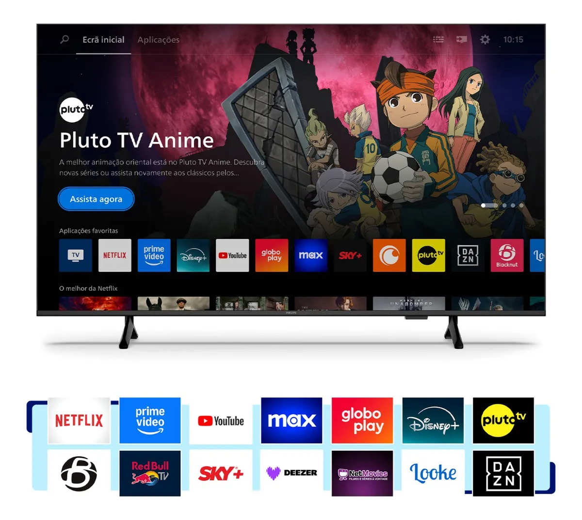 Smart Tv Philips 50 4k 50pug7300 Comando De Voz Bluetooth - Imagem 3