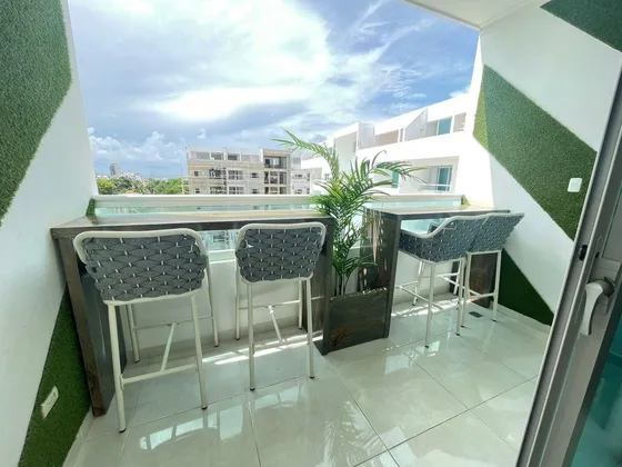 Apartamento De Tres Habitaciones, Totalmente Amueblado En Juan Dolio