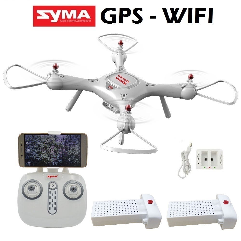 Drone Syma X25pro 2 Baterias Wifi Retorno Casa Sigueme Gps | Mercado Libre