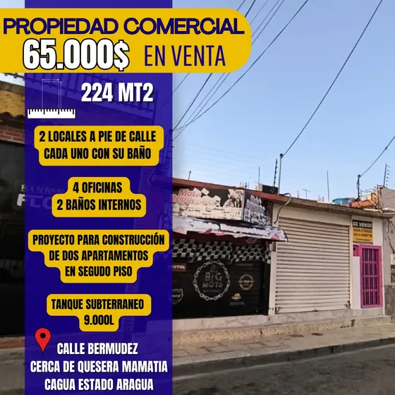 Se Vende Propiedad Comercial Locales Y Oficinas Centro De Cagua