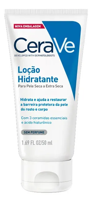 Loção Hidratante Corporal 3 Ceramidas Hidratação 120h CeraVe 50ml
