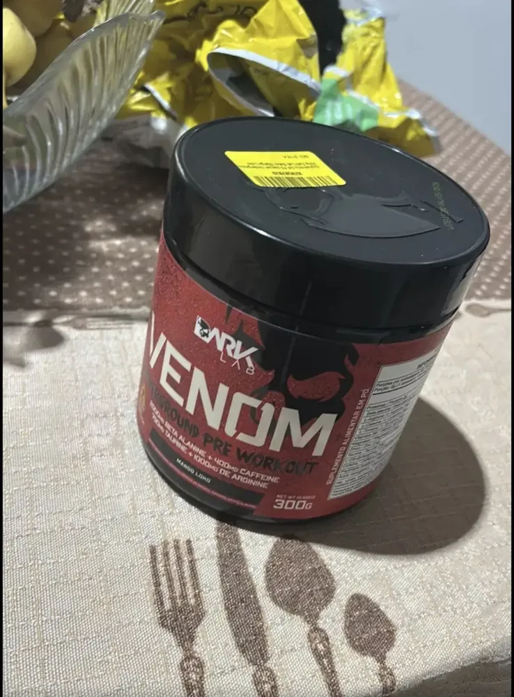 Pre Treino Venom Underground 300g Frutas Vermelhas Dark Lab