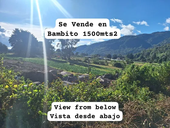 Land For Sale, Bambito Chiriqui Panamá 16145.87ft (1500mt2)