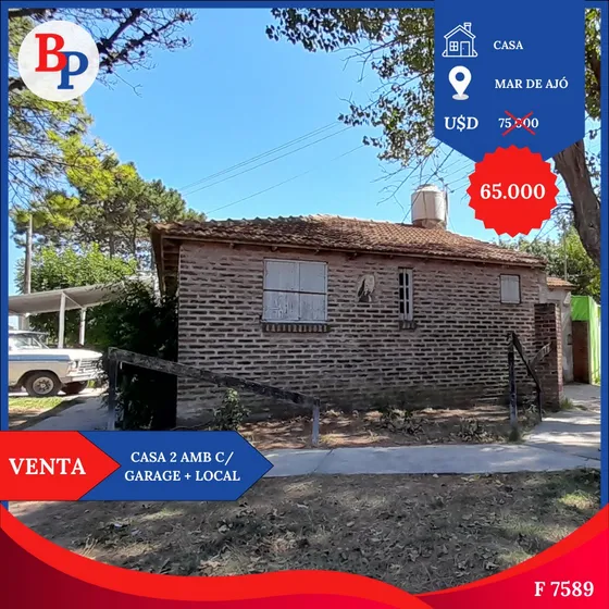 Casa 2 Amb C/ Cochera + Local ¡oportunidad! F: 7589