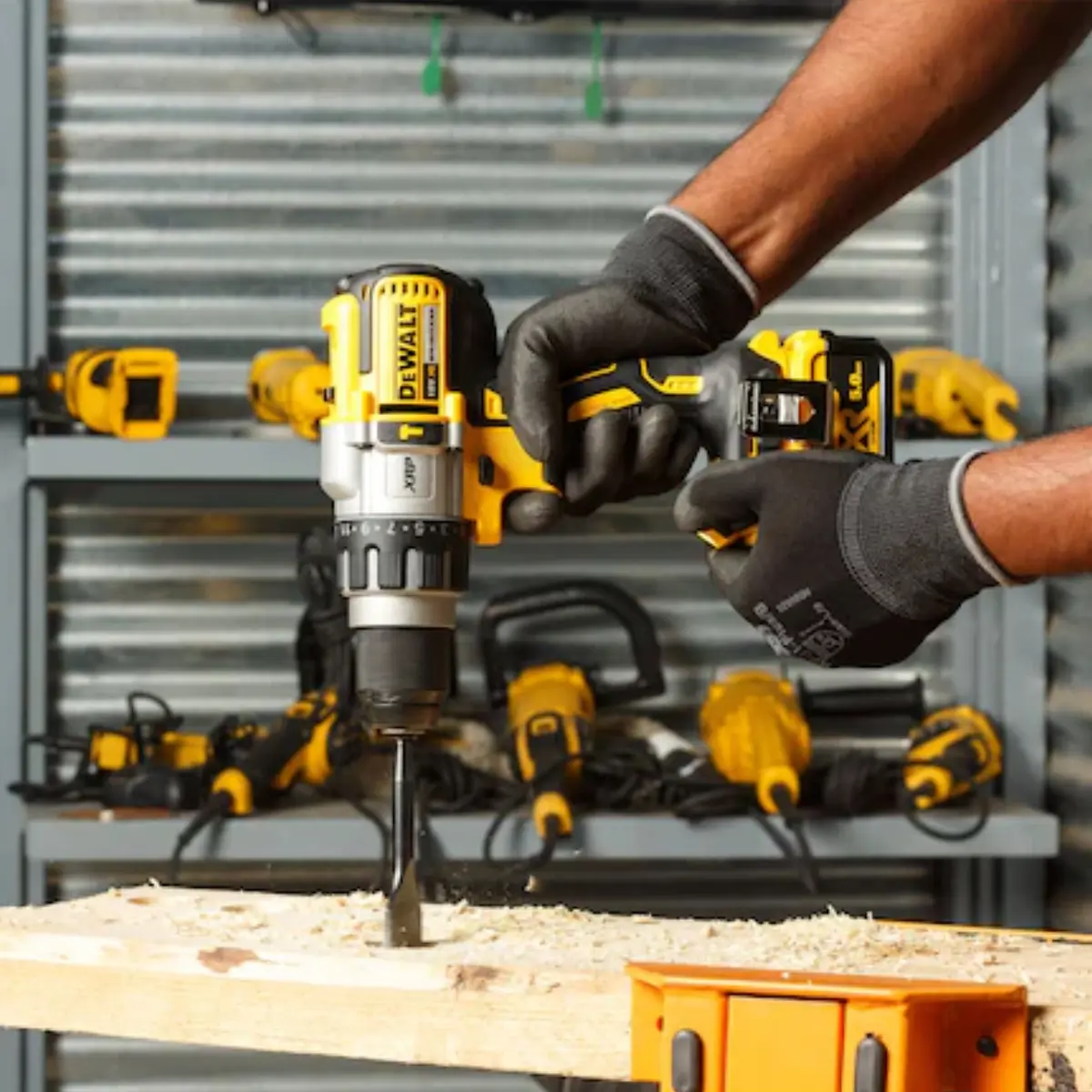TALADRO PERCUTOR DEWALT INALAMBRICO 13MM 20V MALETIN 2 BAT COLOR AMARILLO - FOTO 6