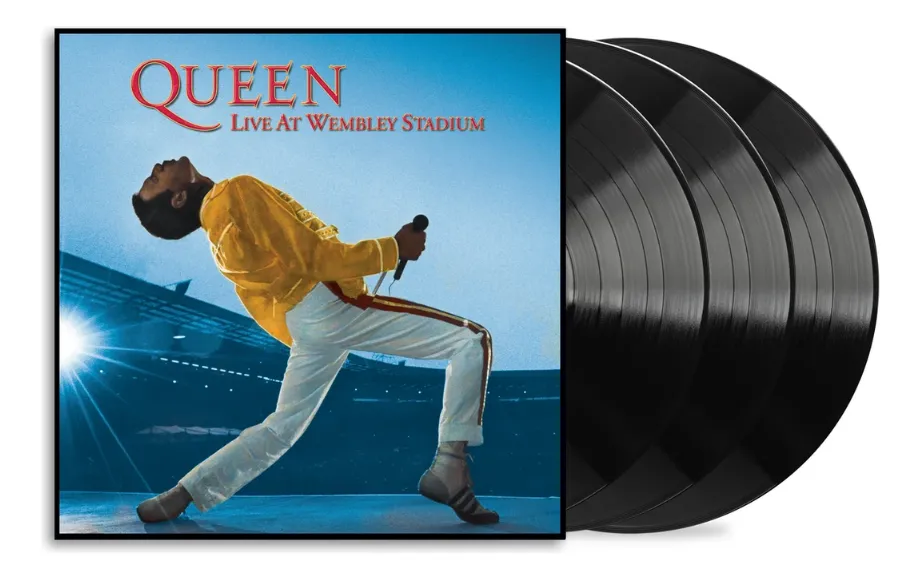 Queen - Live At Wembley Stadium - 3 Lp's Vinyl - Importado