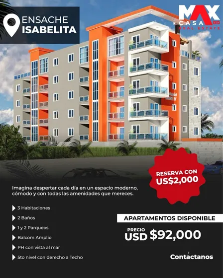 Torre Residencial Ub. En El Ensanche Isabelita